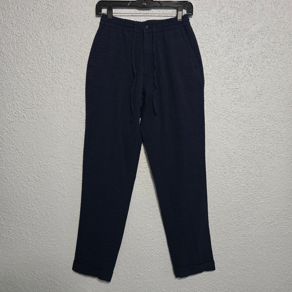 Hart Schaffner Marx Mens Straight Leg Cuffed Career Pants Size M Academia